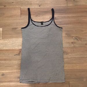 J. Crew Navy & White Tank